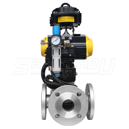 Q647F氣動三通球閥